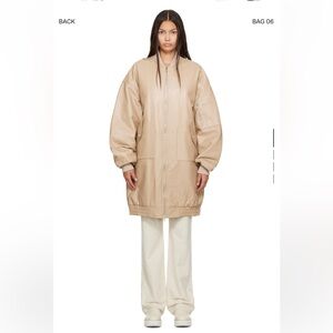 THE FRANKIE SHOP
Beige Jesse Faux-Leather Jacket XS/S